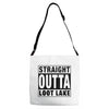 straight outta loot lake Adjustable Strap Totes