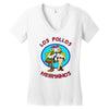 breaking bad los pollos hermanos cool Women's V-Neck T-Shirt