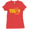 touchdown teddy Ladies Fitted T-Shirt
