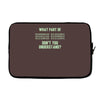 what part of binary code don't you understand Laptop sleeve