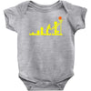 evolution lego basketball sports funny Baby Onesie