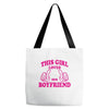 This Girl Loves her Boyfriend Tote Bags