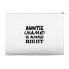 personalised auntie Accessory Pouches