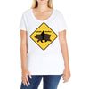 bear shark Ladies Curvy T-Shirt