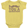 i mustache you a question Baby Onesie