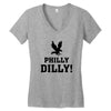 Philly Dilly Women's V-Neck T-Shirt
