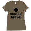 orgasm donor t shirt funny t shirt cool tshirt shirt geek tee shirt 80 Ladies Fitted T-Shirt