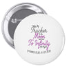 I Love My Trucker To The Moon And Back To Infinity And Beyond Forever Pin-back button