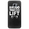 bro do you even lift baseball raglan Samsung Galaxy S7 Edge