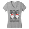 ugly santa noel Women's V-Neck T-Shirt