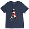 carcinoid cancer ribbon and rose V-Neck Tee