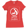 new dad game over, baby daddy parent Ladies Fitted T-Shirt