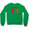 what up dog ketchup hot dog Crewneck Sweatshirt