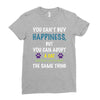 you can't buy happiness, but you can adopt a cat and that's pretty muc Ladies Fitted T-Shirt