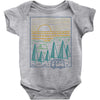camp river Baby Onesie