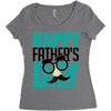 happy father&rsquo;s day 3 Women's Triblend Scoop T-shirt