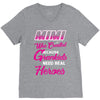 Mimi Was Created Because Need Real Heroes V-Neck Tee