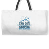 This Girl Loves Camping With Her Friends Weekender Totes