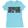 proud new dad Ladies Fitted T-Shirt