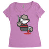 freddy krueger cartoon ideal birthday present or gift Women's Triblend Scoop T-shirt