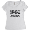 Azarath Metrion Zinthos Women's Triblend Scoop T-shirt