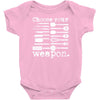 choose your weapon Baby Onesie