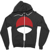 uchiha clan symbol crest   anime itachi sasuke naruto cosplay gift tee Zipper Hoodie