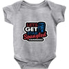 star spangled hammered Baby Onesie