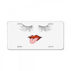 Eyelash And Lips License Plate