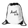 aunt to be Drawstring Bags