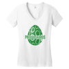 Preggosaurus Egg Funny Women's V-Neck T-Shirt