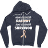 Once a Cancer Patient Now a Cancer Survivor Zipper Hoodie