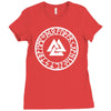 valknut shield Ladies Fitted T-Shirt