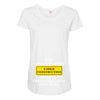 Under Construction Personalize Baby Maternity Scoop Neck T-shirt