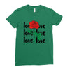 Love Rose Ladies Fitted T-Shirt