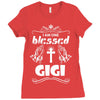 I Am One Blessed Gigi Ladies Fitted T-Shirt