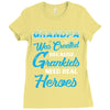 Grandpa Was Created because Grankids Need Real Heroes Ladies Fitted T-Shirt