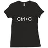 ctrl+c Ladies Fitted T-Shirt