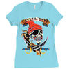 pirate loyal to none Ladies Fitted T-Shirt
