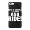 Eat Sleep Ride iPhone 7 Shell Case