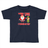 touch my elf christmas fun and naughty Toddler T-shirt