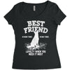 Best Friend German Shepherd Women's Triblend Scoop T-shirt