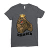 bear khabib Ladies Fitted T-Shirt