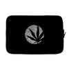 cannabis fingerprinting (white) Laptop sleeve
