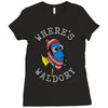 where's waldory (type) Ladies Fitted T-Shirt