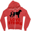 love stinks Zipper Hoodie
