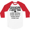 I Love You Grandpa 3/4 Sleeve Shirt