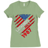 legends are born in 1987 hoodie 6 Ladies Fitted T-Shirt