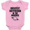 Greatest Boyfriend In The Universe Baby Onesie