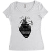 eiffel heart Women's Triblend Scoop T-shirt